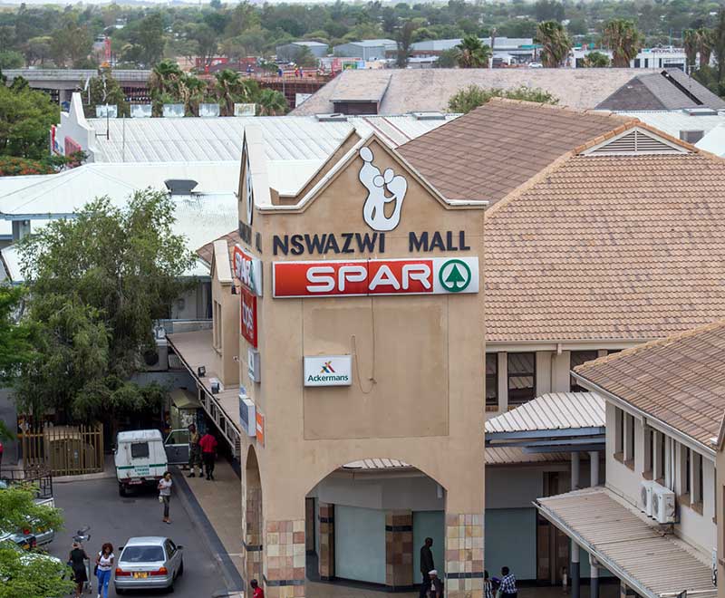 Nswazwi Mall, PrimeTime Retail, Gaborone, Botswana.